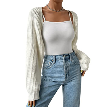 Versatile Verdusa Women's Knitted Crop Cardigan for All Occasions
