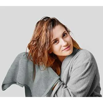 Utopia Towels 8-Piece Premium Towel Set, 2 Bath Towels, 2 Hand Towels, and 4 Wash Cloths, 600 GSM 100% Ring Spun Cotton Highly Absorbent Towels for Bathroom, Gym, Hotel, and Spa (Cool Grey)