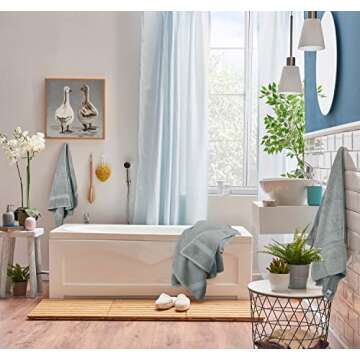 Utopia Towels 8-Piece Premium Towel Set, 2 Bath Towels, 2 Hand Towels, and 4 Wash Cloths, 600 GSM 100% Ring Spun Cotton Highly Absorbent Towels for Bathroom, Gym, Hotel, and Spa (Cool Grey)