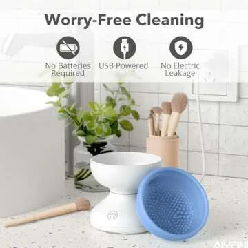 Alyfini Electric Makeup Brush Cleaner Machine for Effortless Cleaning