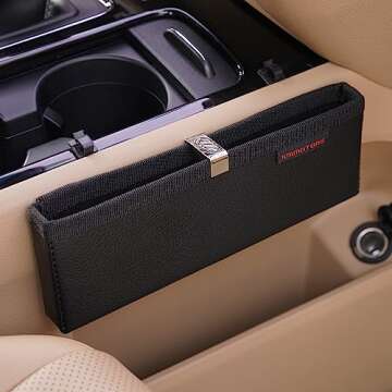 KMMOTORS Ultra Slim Pocket Organizer for Car Storage