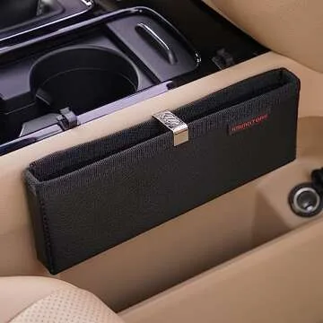 KMMOTORS Ultra Slim Pocket Organizer for Car Storage