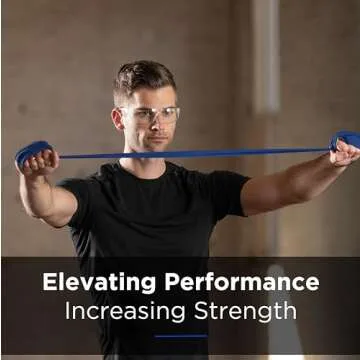 THERABAND Professional Latex Resistance Bands, Individual 6 Ft Elastic Band for Upper & Lower Body Exercise, Physical Therapy, Pilates, Home Workouts, 6 Foot, Blue, Extra Heavy, Level 5