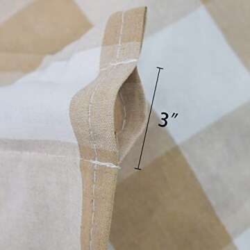 UPOPO Buffalo Check Curtains Plaid Gingham Farmhouse Window Curtain Panels Living Room Bedroom