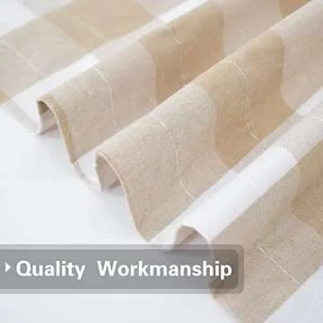 UPOPO Buffalo Check Curtains Plaid Gingham Farmhouse Window Curtain Panels Living Room Bedroom