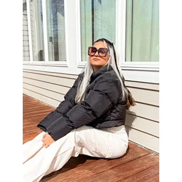 FEISEDY Trendy Oversized Square Sunglasses with UV400