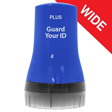 Guard Your ID ADVANCED WIDE Roller Identity Theft Prevention Security Stamp NAVY BLUE (70109)