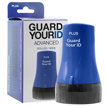 Guard Your ID ADVANCED WIDE Roller Identity Theft Prevention Security Stamp NAVY BLUE (70109)