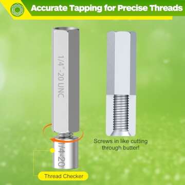UPVONT Hex Coupling Nuts, Rod Coupling Nuts 1/4"-20 UNC, 1-3/4" Length (30 PCS), Ideal for Threaded Rods & Studs, 1.75-Inch Length with Zinc Plating (30 PCS)