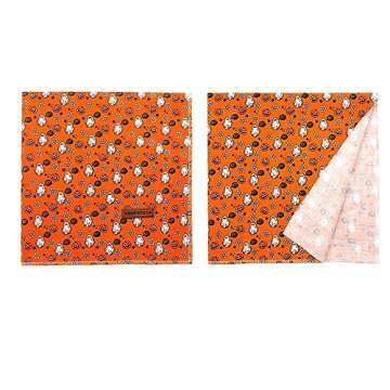 Elegant little tail Fall Dog Bandana, 1PC Girl Boy Dog Bandanas Halloween Bib Scarf Soft Washable Square Dog Scarf Adjustable Dog Kerchief for Small Medium Large Dogs