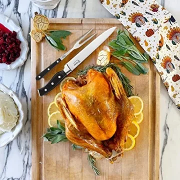 Classic 8 Inch German Slicing Knife and Fork Set