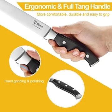 Classic 8 Inch German Slicing Knife and Fork Set