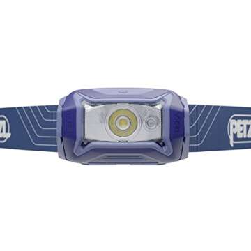 Petzl Tikka Headlamp: Compact 350 Lumen Light with Red Lighting for Hiking, Climbing, Running, and C...