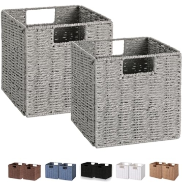 Vagusicc Wicker Basket Set, Hand-Woven Storage Solution