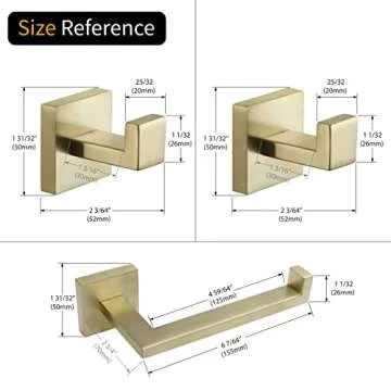 Stylish kimzcn 3-Piece Bathroom Hardware Set