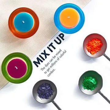 Vibrant Candle Dyes for Soy Candle Making - 16 Colors