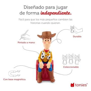 Tonies Woody Audio Toy Figurine from Disney and Pixar's Toy Story [Spanish]