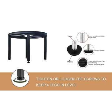 Zhongma Heavy Duty Metal Plant Stands Set - 220 LBS Capacity