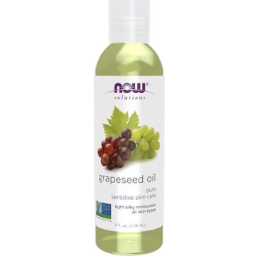 NOW Grapeseed Oil 4 oz Moisturizer for Skin and Hair Care