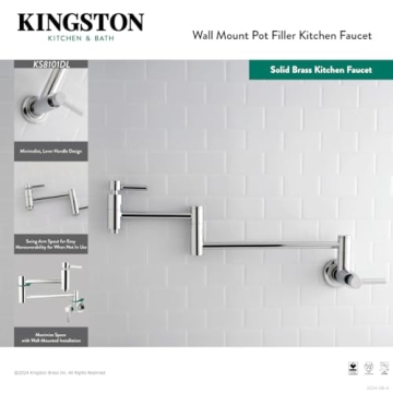 Stylish Kingston Brass Pot Filler for Modern Kitchens