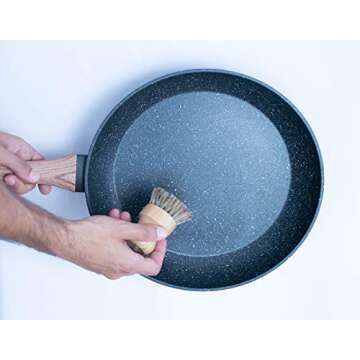 ECOLULU Eco Friendly Sponges (5 Units) & 1 Bamboo Dish Brush Natural Bristles, Natural sponges for Dishes, Eco Friendly Products, Biodegradable Sponges, Eco Sponges, Compostable, Zero Waste