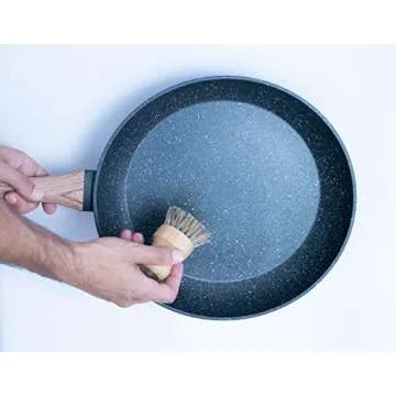 ECOLULU Eco Friendly Sponges (5 Units) & 1 Bamboo Dish Brush Natural Bristles, Natural sponges for Dishes, Eco Friendly Products, Biodegradable Sponges, Eco Sponges, Compostable, Zero Waste