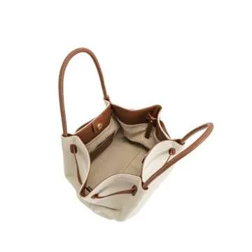 JW PEI Women's Hana Medium Tote Bag - Faux Suede - Brown Canvas