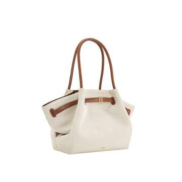 JW PEI Women's Hana Medium Tote Bag - Faux Suede - Brown Canvas