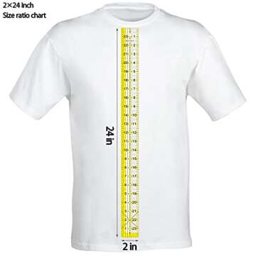 BSGOGO Quilters Ruler Set with Non-Slip Rings for Crafts