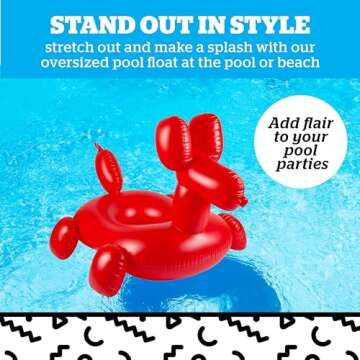 BigMouth Inc. Giant Balloon Animal Pool Float - Fun Inflatable Summer Accessory