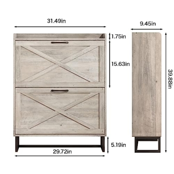 Chic Maupvit Shoe Cabinet for Space-Saving Storage Solutions