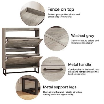 Chic Maupvit Shoe Cabinet for Space-Saving Storage Solutions