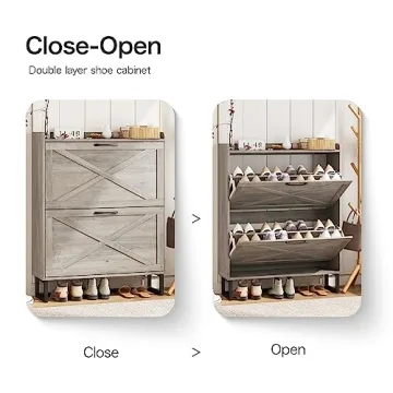 Chic Maupvit Shoe Cabinet for Space-Saving Storage Solutions