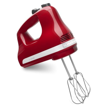 KitchenAid 5 Speed Hand Mixer in Empire Red