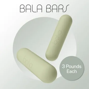 Bala Bars Dumbbell Set - 3lb Weights for Home Workouts