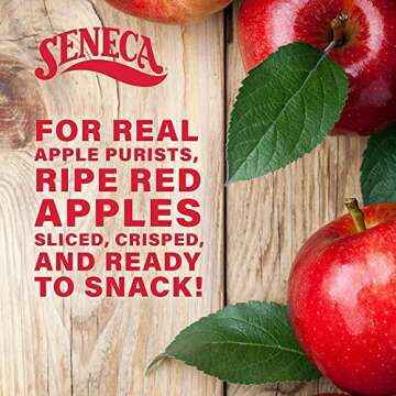 Seneca Original Apple Chips | Made from Fresh 100% Red Delicious Apples | Yakima Valley Orchards | Seasonally Picked | Crisped Apple Perfection | Foil-Lined Freshness Bag | 0.7 ounce (Pack of 24)