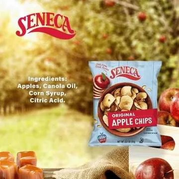 Seneca Original Apple Chips | Made from Fresh 100% Red Delicious Apples | Yakima Valley Orchards | Seasonally Picked | Crisped Apple Perfection | Foil-Lined Freshness Bag | 0.7 ounce (Pack of 24)