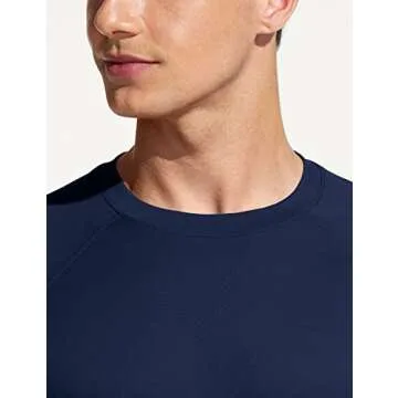 TSLA Men's Rashguard Swim Shirt with UPF 50+ Sun Protection