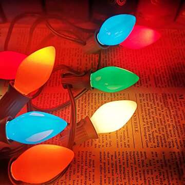 Govetom C7 LED Christmas Lights - 25Ft Multicolor String