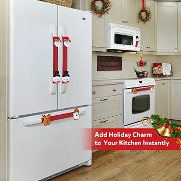 D-FantiX Christmas Refrigerator Handle Covers Set of 8