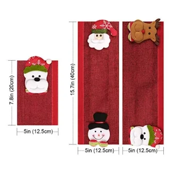D-FantiX Christmas Refrigerator Handle Covers Set of 8