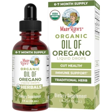 MaryRuth Organics - USDA Organic Oregano Oil Drops | 6 Month Supply | Vegan & Non-GMO Liquid Herbal ...