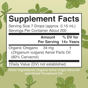 MaryRuth Organic Oregano Oil Drops | Immune Support & Wellness