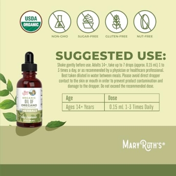 MaryRuth Organic Oregano Oil Drops | Immune Support & Wellness