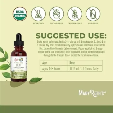 MaryRuth Organic Oregano Oil Drops | Immune Support & Wellness