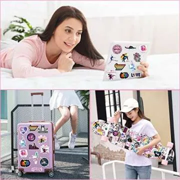 Enjoy 100PCS Gymnastics Stickers Perfect for Girls & Gifts!