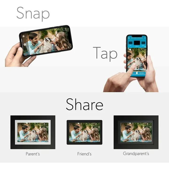 Brookstone 10" Smart Digital Picture Frame - Instant Sharing