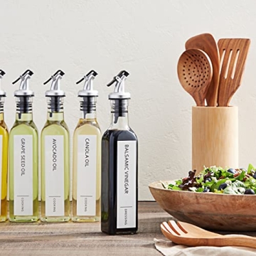 Talented Kitchen Oil & Vinegar Labels for Stylish Organization