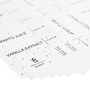 Talented Kitchen Oil & Vinegar Labels for Stylish Organization