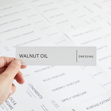 Talented Kitchen Oil & Vinegar Labels for Stylish Organization